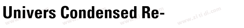 Univers Condensed Re字体转换